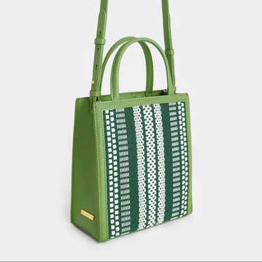 Charles & Keith Woven Double Handle Tote Bag - image 1