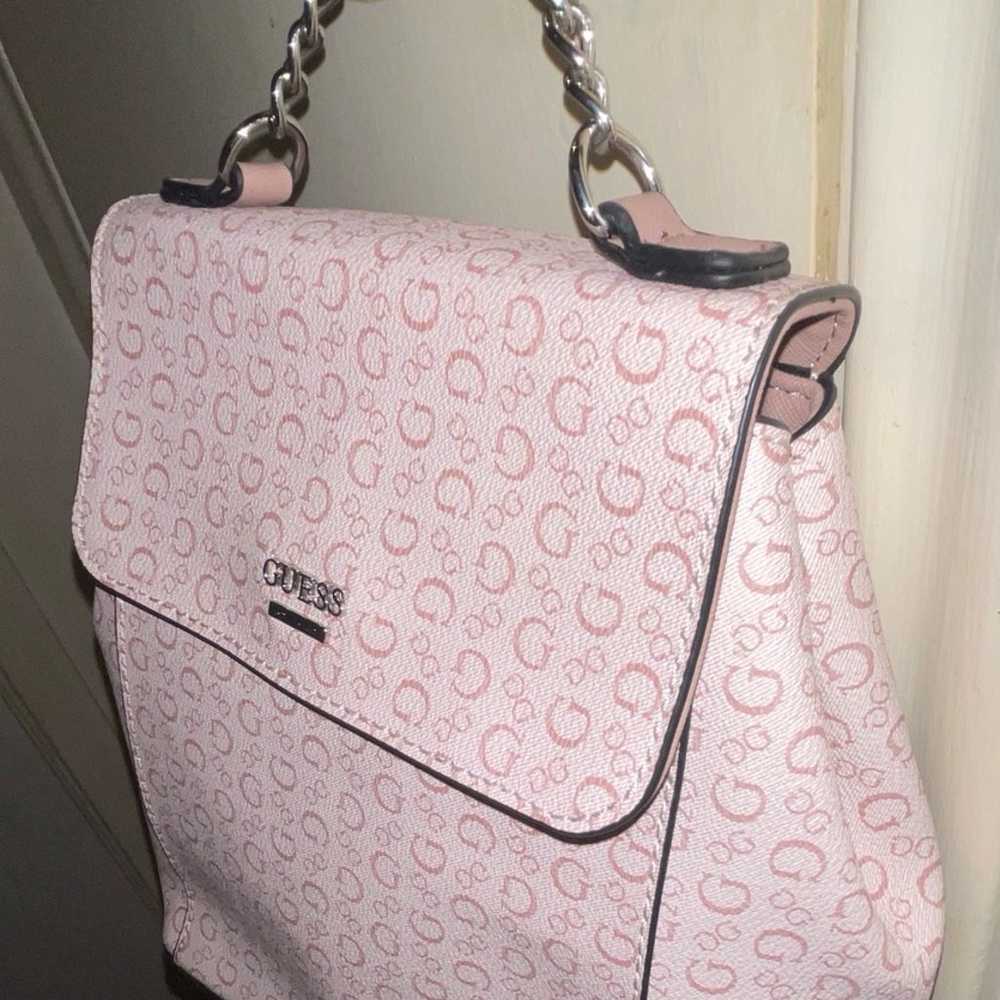 Guess Wesley light rose/pink backpack purse… NEW! - image 2