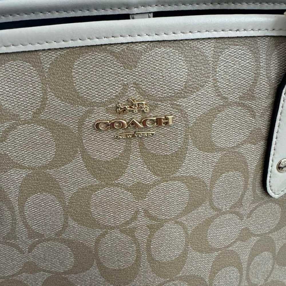 Excellent condition☆ COACH tote bag Signature bei… - image 5