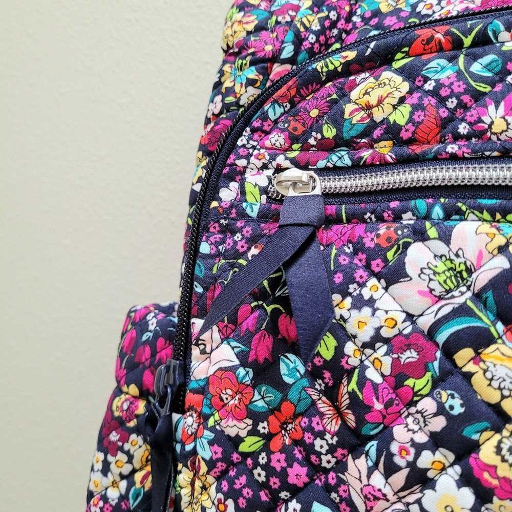 Vera Bradley Campus Backpack pink ditsy floral li… - image 5