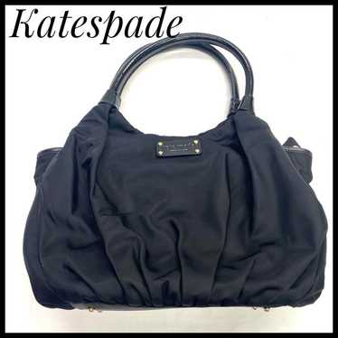 【Fine quality】Kate Spade Black Handbag Nylon Forma