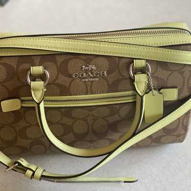 Coach Lime green Rowan Satchel - image 1