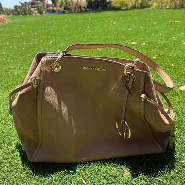 Like new Michael Kors Beige Brown handbag - image 1