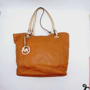 Michael Kors Jet Set Leather Tote Brown - image 1