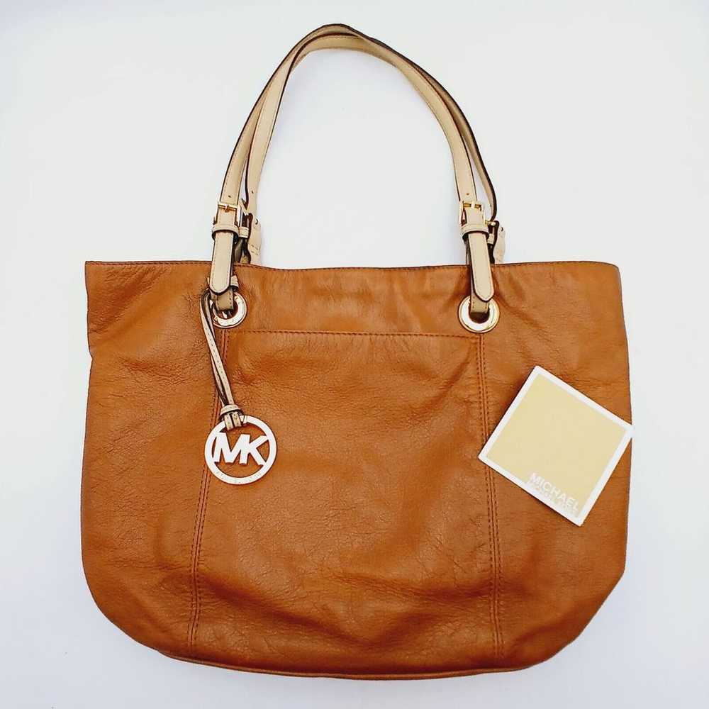 Michael Kors Jet Set Leather Tote Brown - image 3