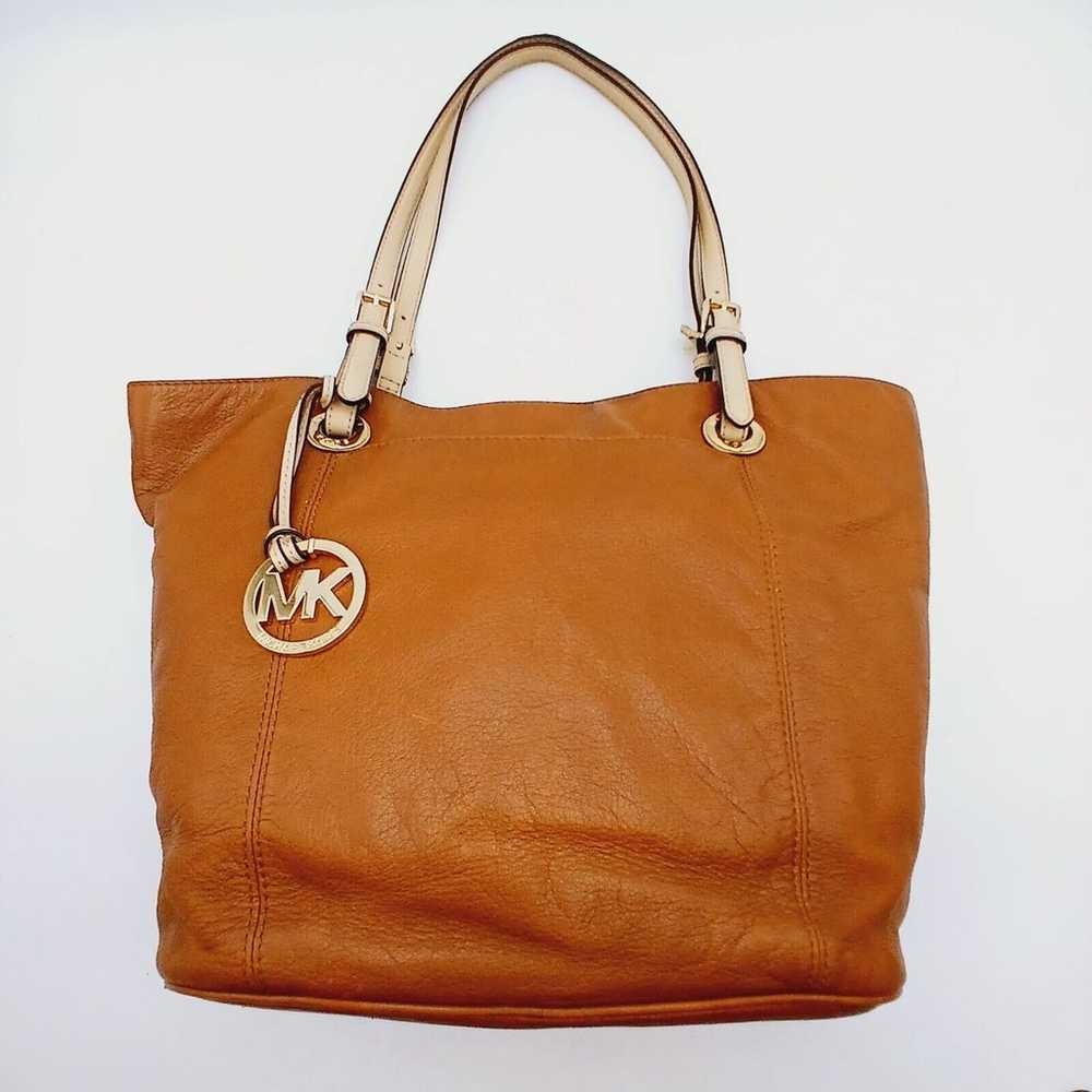 Michael Kors Jet Set Leather Tote Brown - image 5