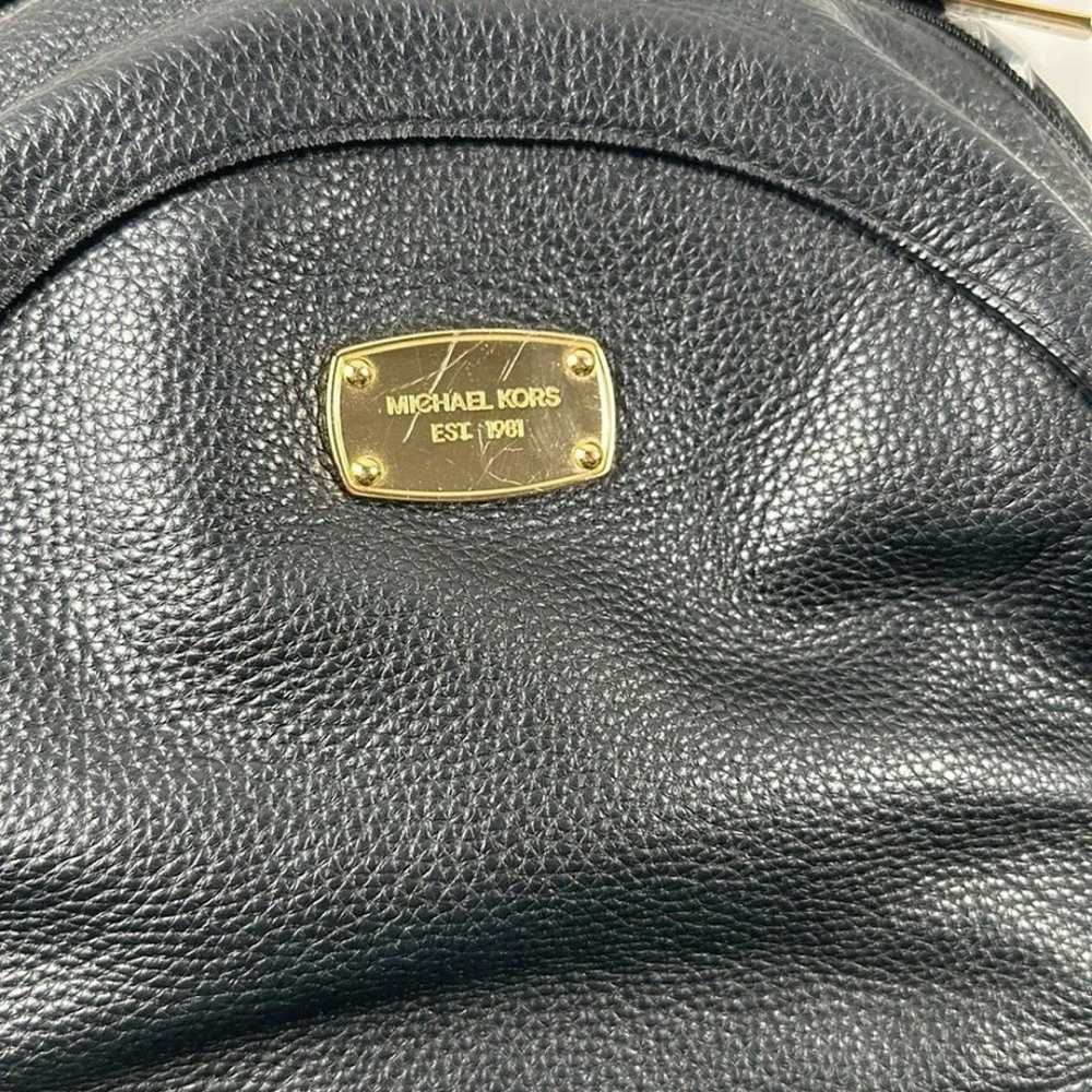 Michael Kors Jet Set Large Leather Backpack Black - image 5