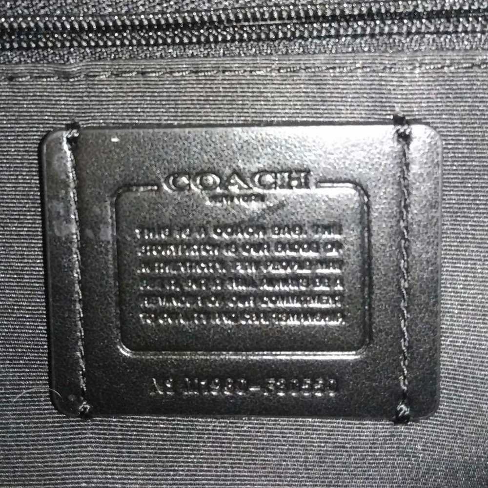 Coach backpack, genuine leather, black - image 12