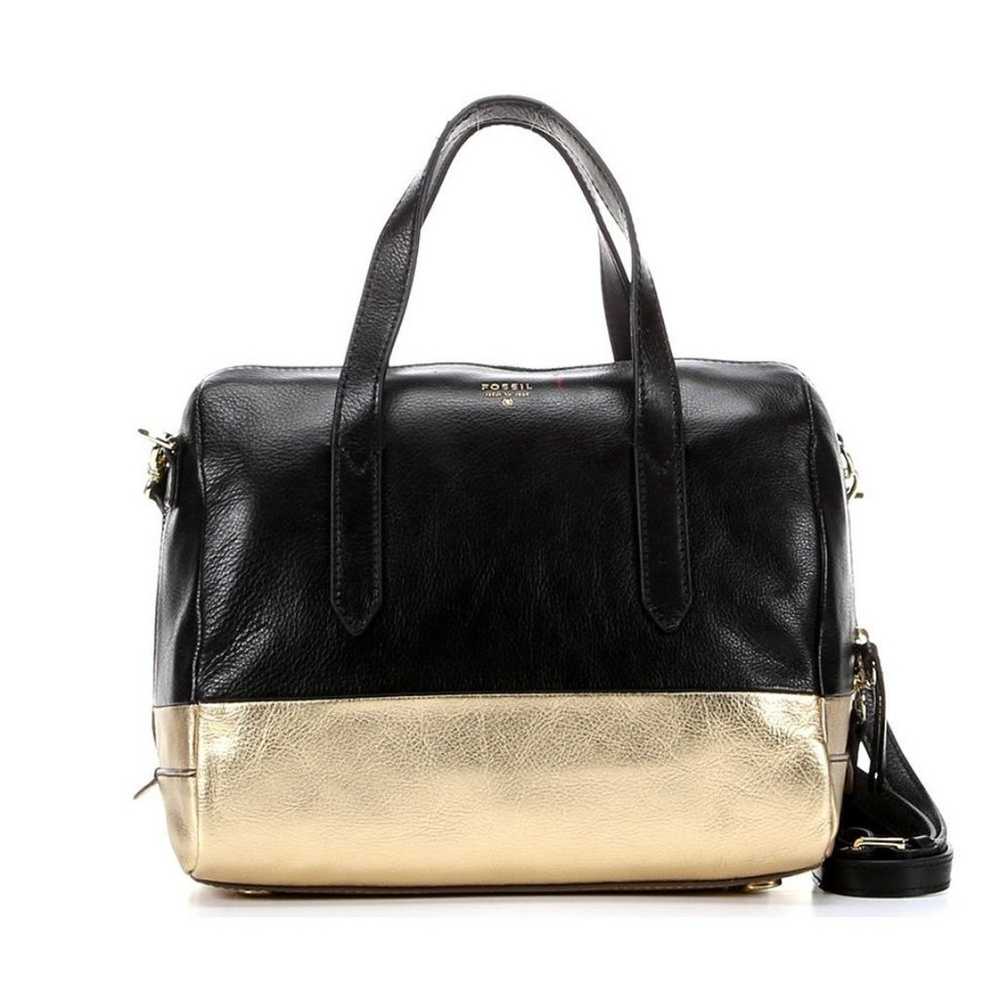 Fossil Leather Sydney Satchel in Gold Dip - image 1