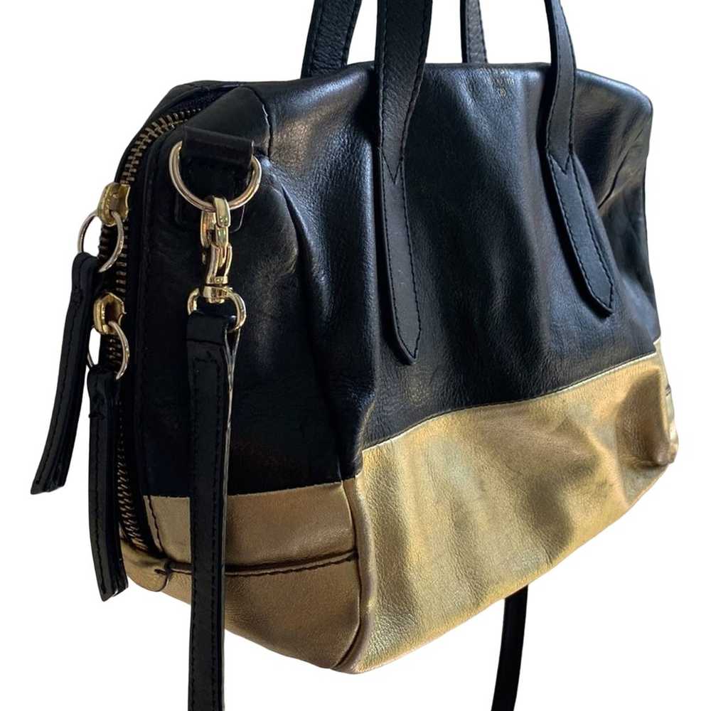 Fossil Leather Sydney Satchel in Gold Dip - image 5