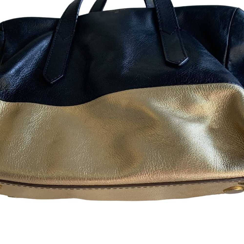 Fossil Leather Sydney Satchel in Gold Dip - image 7