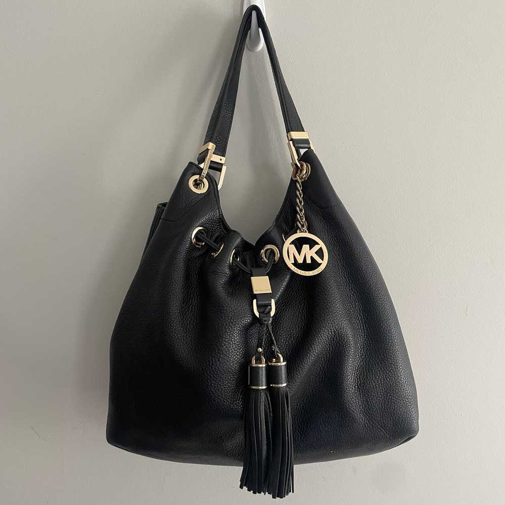 MICHAEL KORS Camden Tassel Drawstring Hobo Should… - image 1