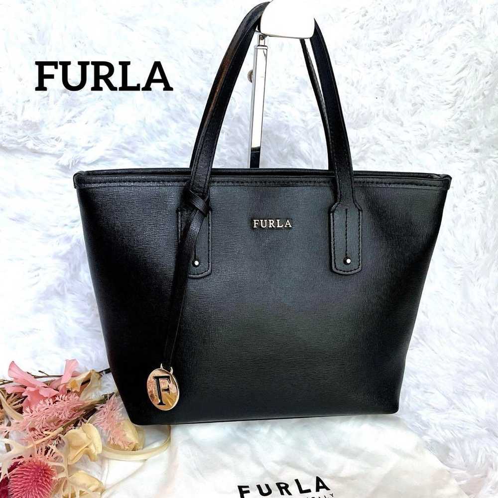 Excellent ⭐︎ FRULA Linda Black Leather Tote Bag w… - image 1