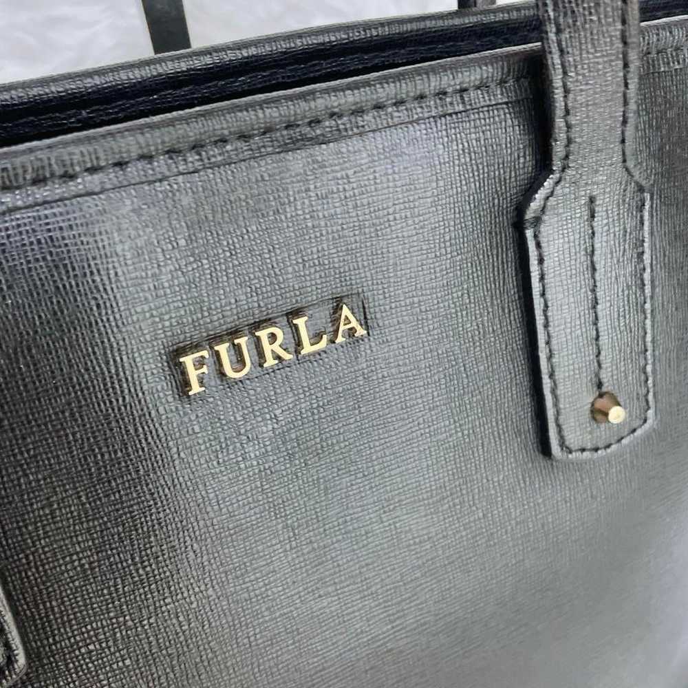 Excellent ⭐︎ FRULA Linda Black Leather Tote Bag w… - image 4