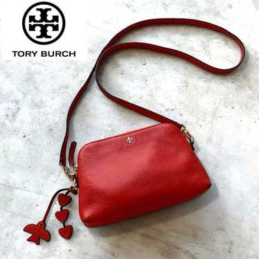 Tory Burch shoulder bag, leather, pebbled leather… - image 1