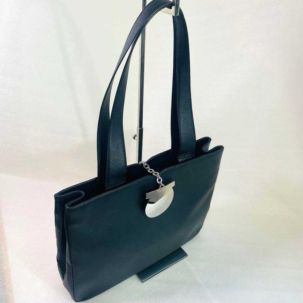 Salvatore Ferragamo Tote Bag Gancini Black Leathe… - image 11