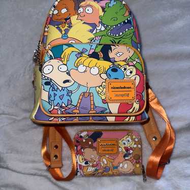 Loungefly Nickelodeon 90’s Cartoons backpack and w