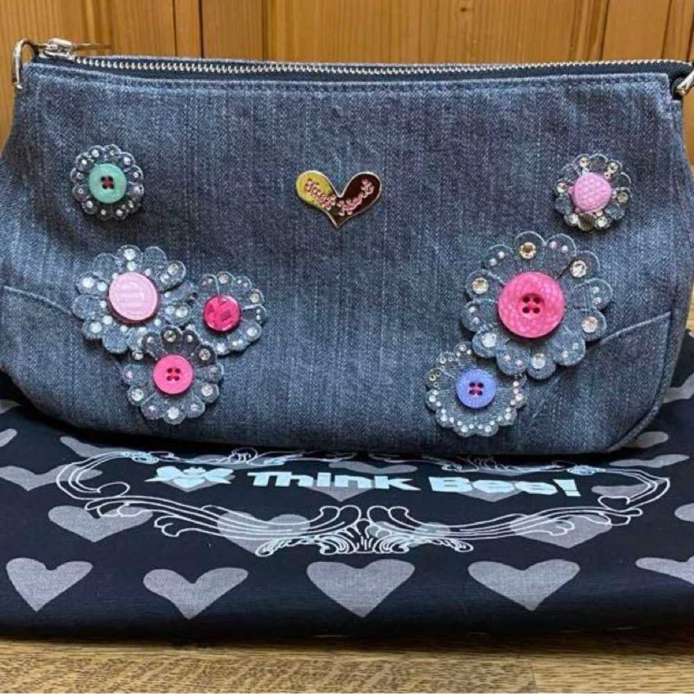 Syncbee Margarita 2WAY Shoulder Bag, Denim Fabric… - image 1