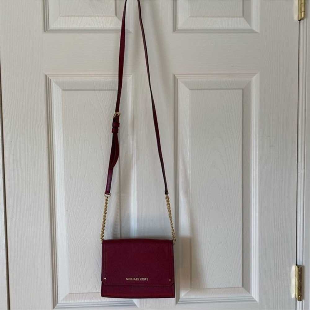 Maroon Michael Kors Small Crossbody - image 3