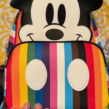 Disney Mickey Mouse Pride Loungefly Backpack NEW