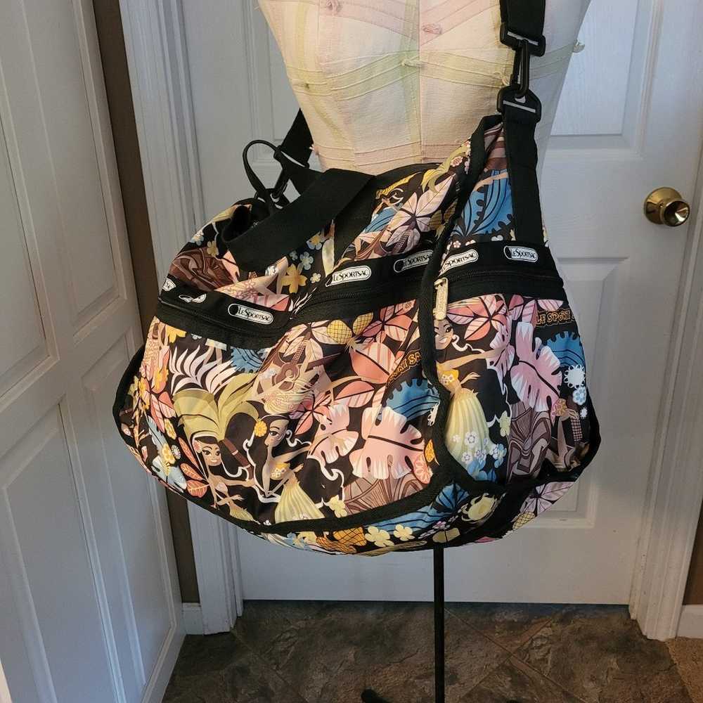 LeSportsac Duffle Bag/Pouch Hawaiian girl pattern - image 1