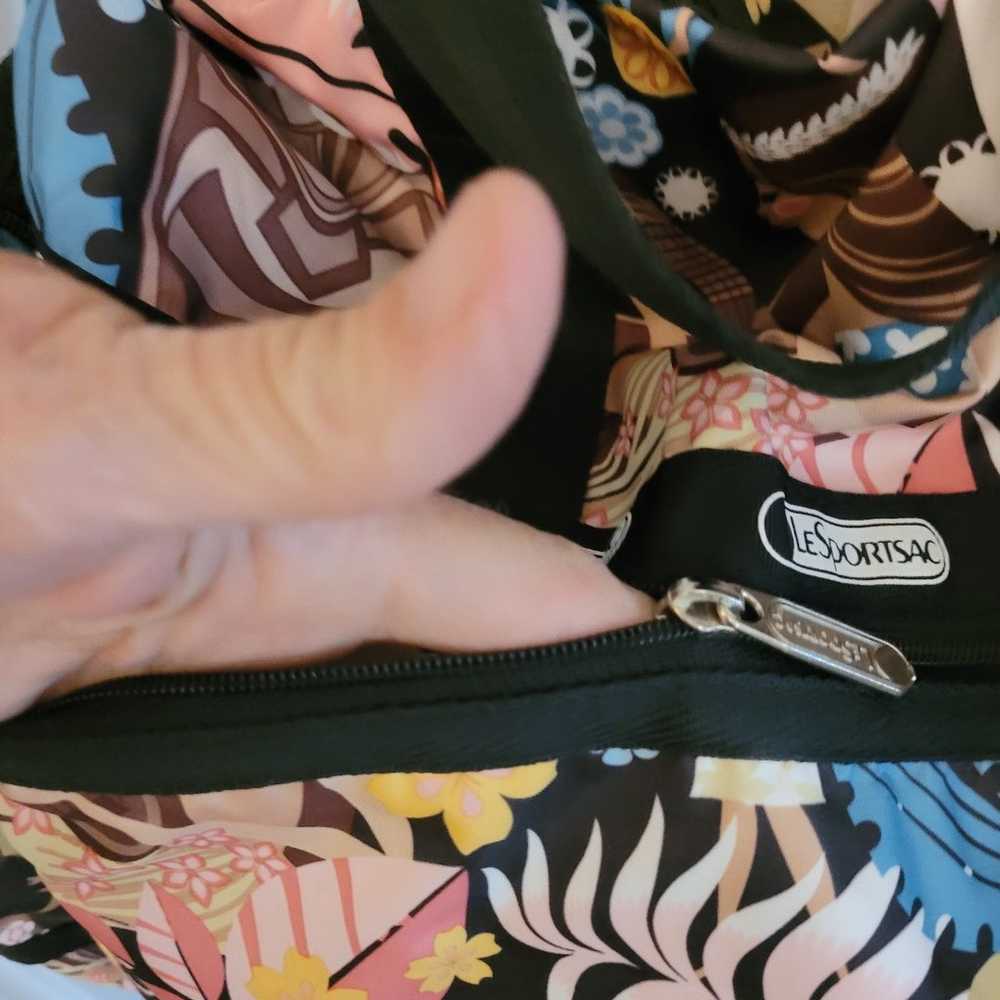 LeSportsac Duffle Bag/Pouch Hawaiian girl pattern - image 5