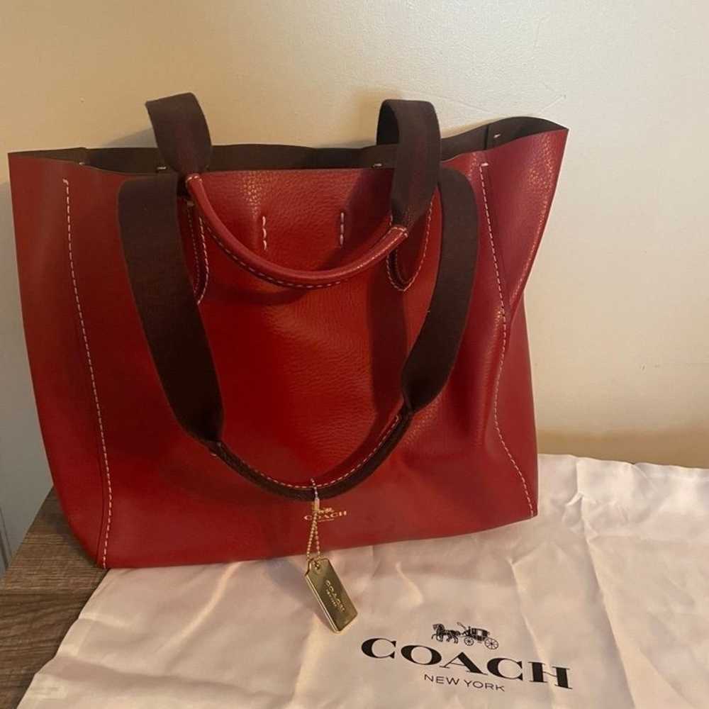 Coach Derby Tote Red - image 1