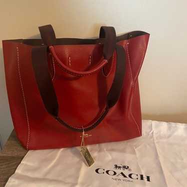 Coach Derby Tote Red - image 1