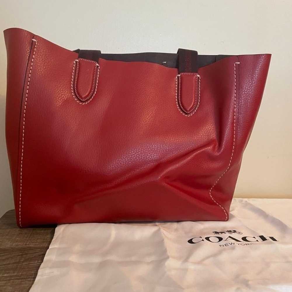 Coach Derby Tote Red - image 5