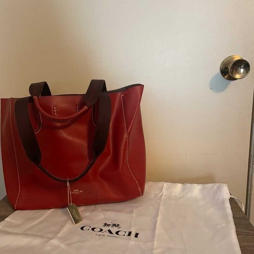 Coach Derby Tote Red - image 6