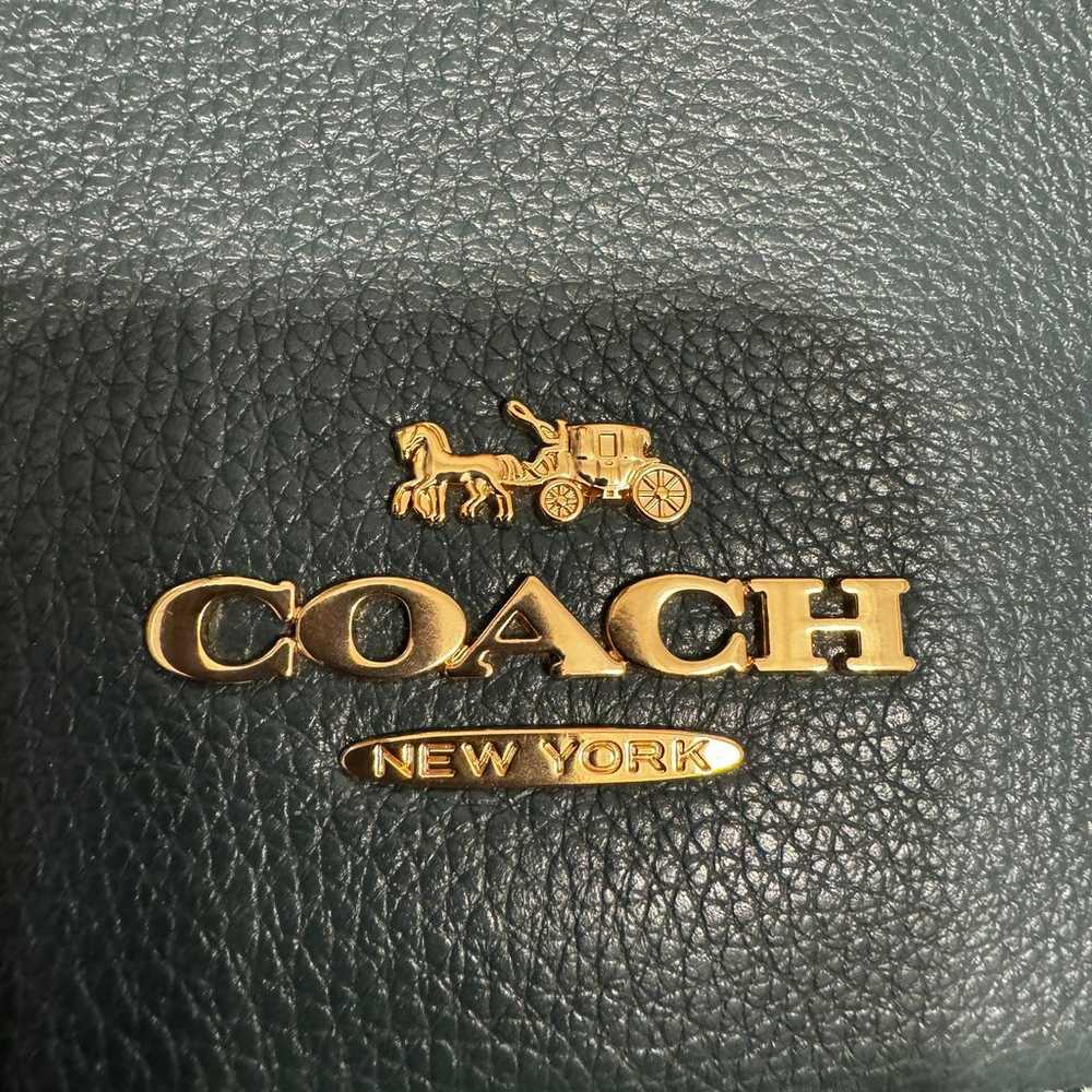 Coach dark green shoulder bag, like new, emerald,… - image 2