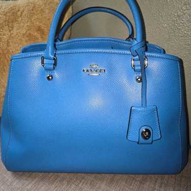 Euc coach Margot carryall bag blue - image 1