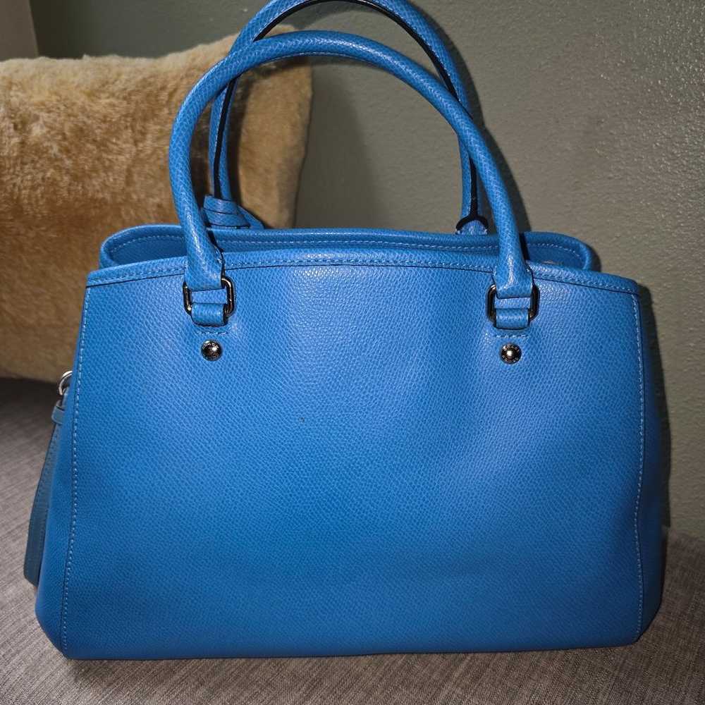 Euc coach Margot carryall bag blue - image 3