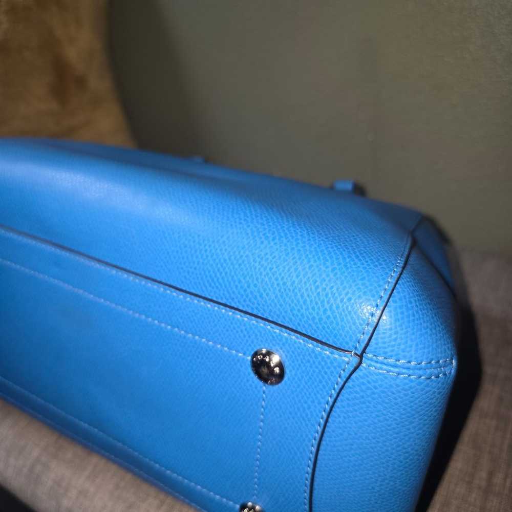 Euc coach Margot carryall bag blue - image 4