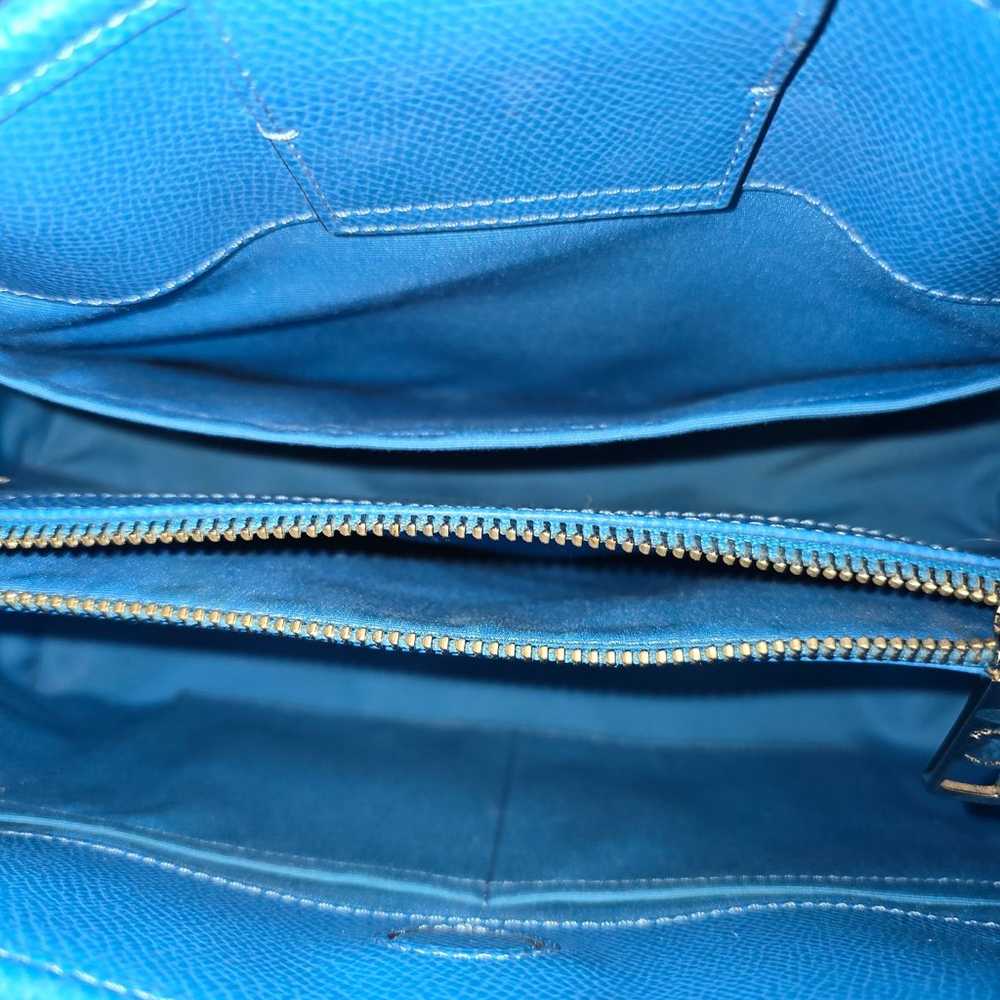 Euc coach Margot carryall bag blue - image 5