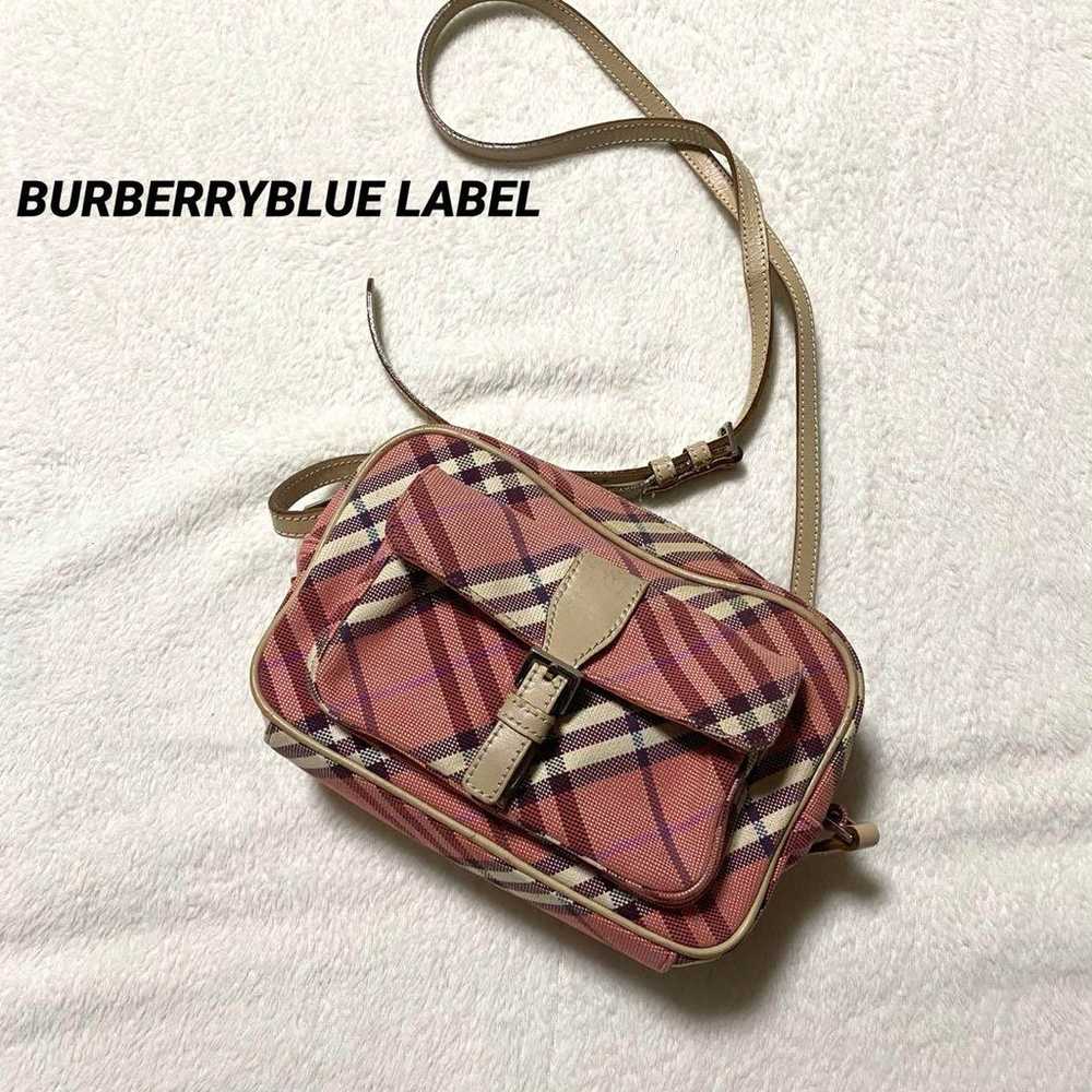 Burberry Blue Label Shoulder Bag Nova Check Pink - image 1