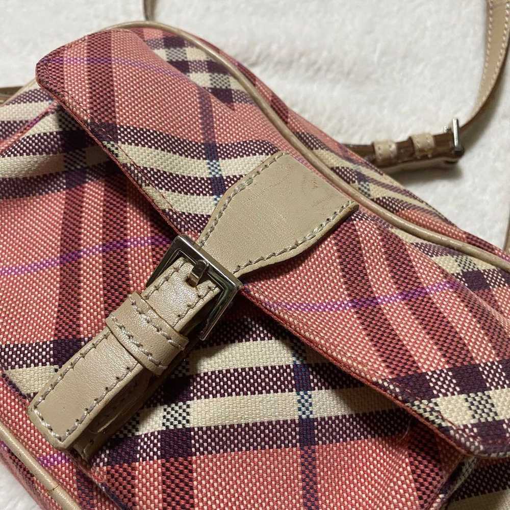 Burberry Blue Label Shoulder Bag Nova Check Pink - image 2