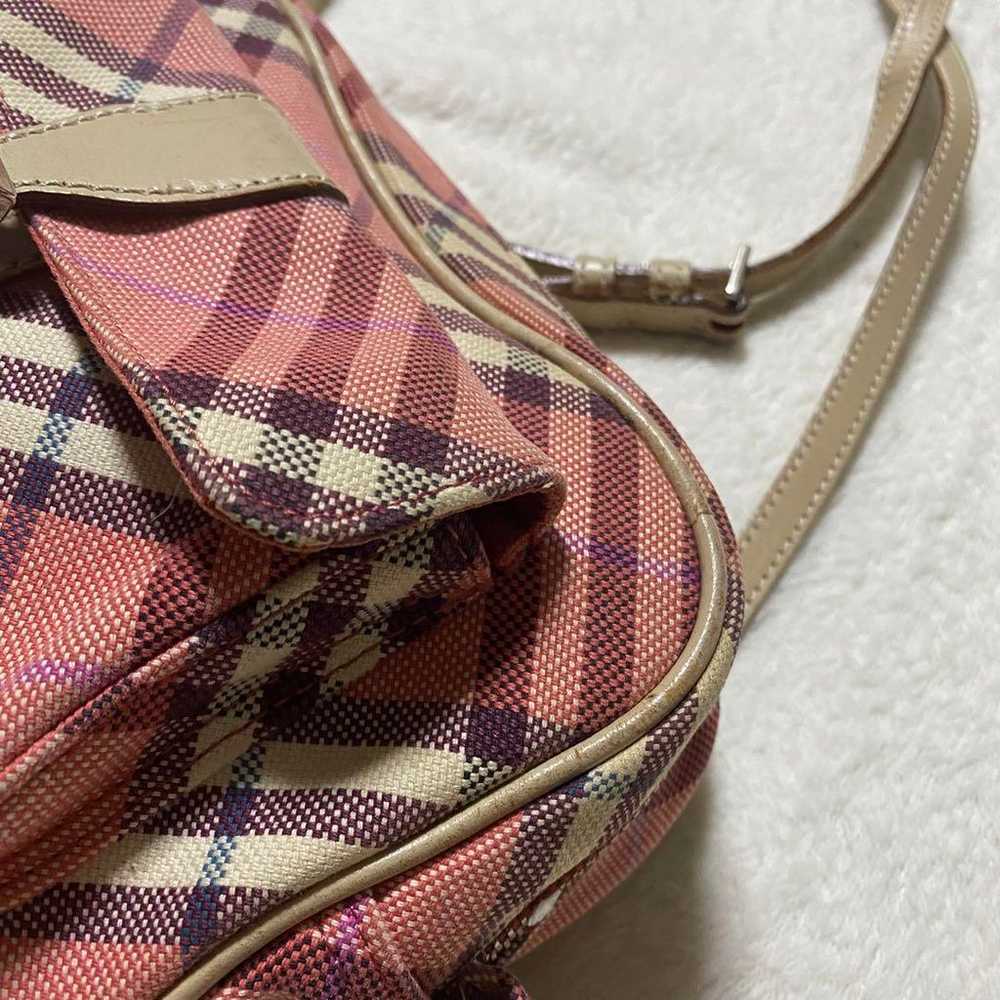 Burberry Blue Label Shoulder Bag Nova Check Pink - image 3