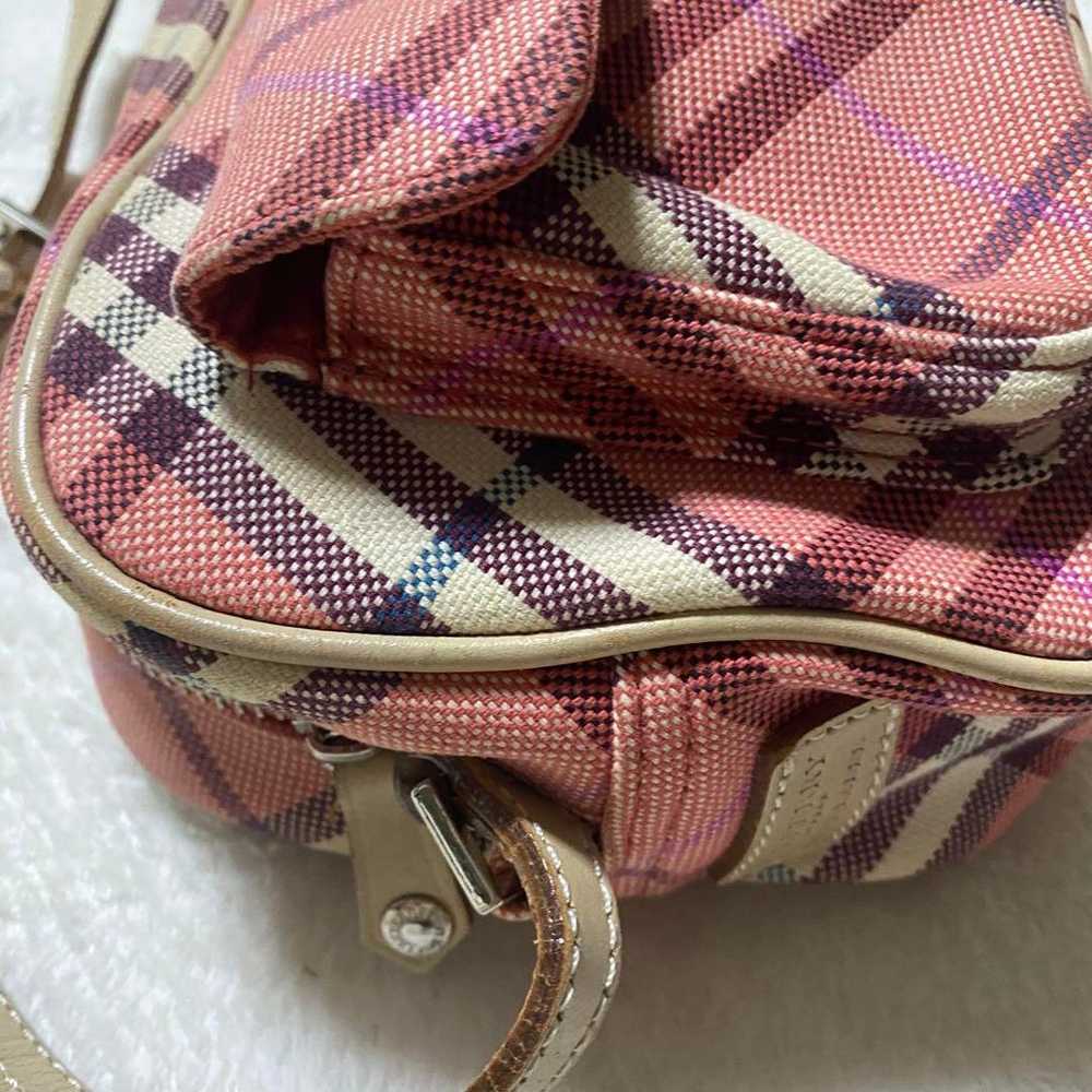 Burberry Blue Label Shoulder Bag Nova Check Pink - image 5