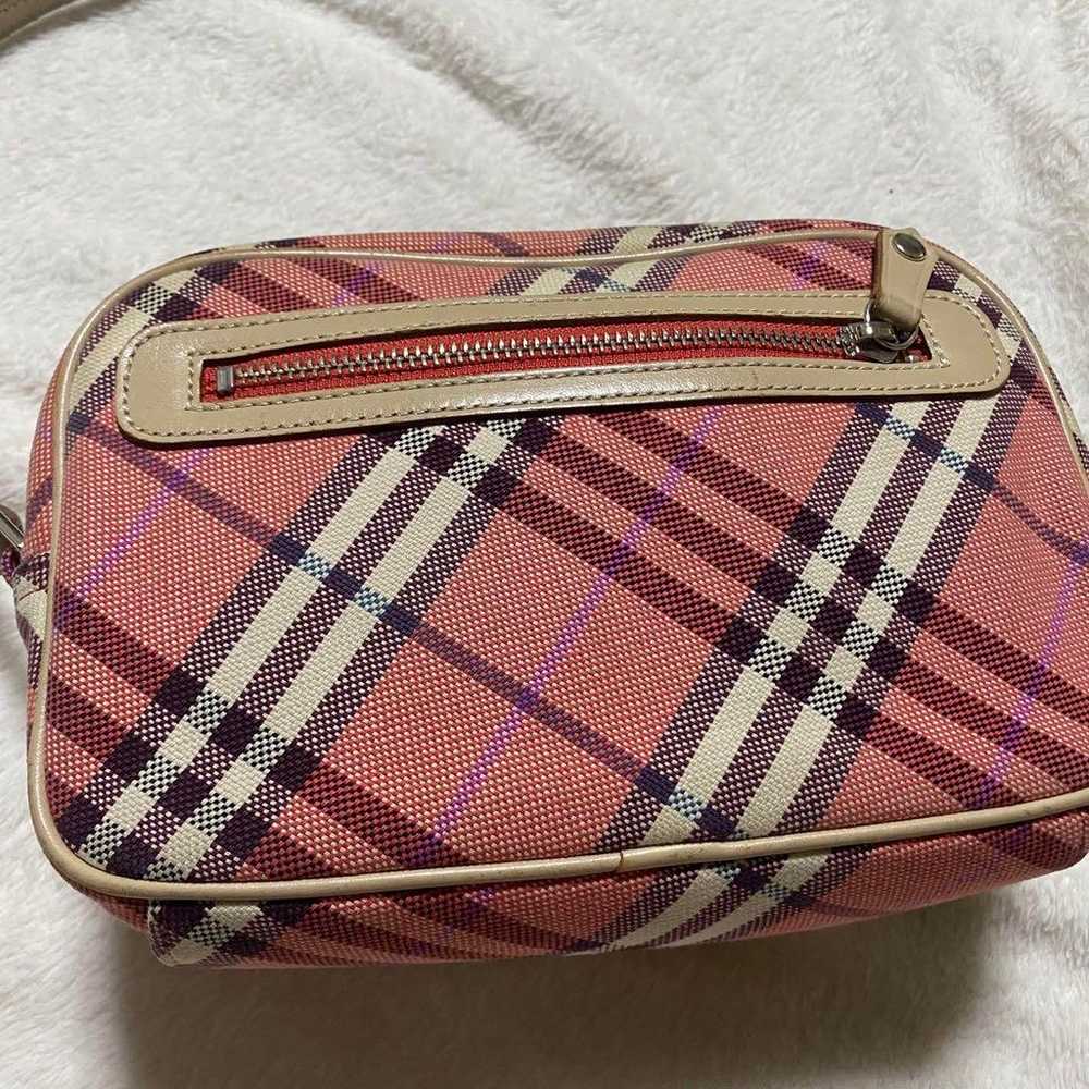 Burberry Blue Label Shoulder Bag Nova Check Pink - image 7