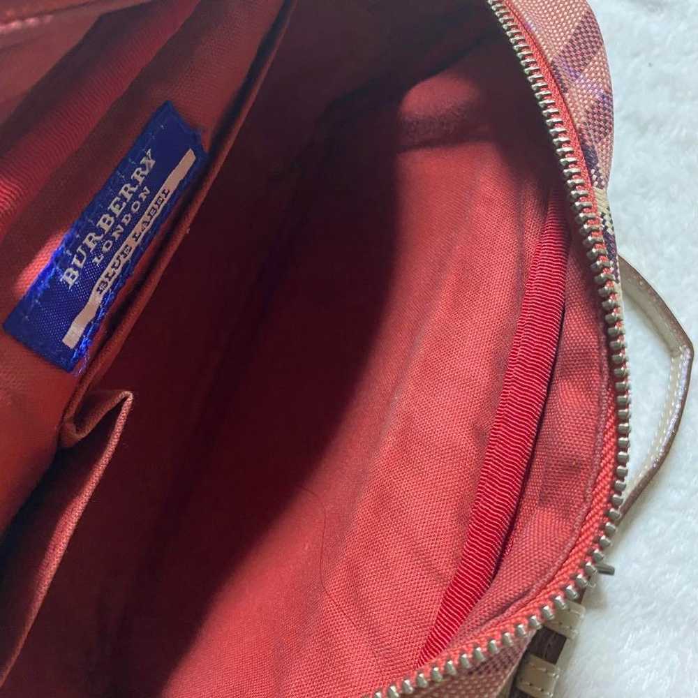 Burberry Blue Label Shoulder Bag Nova Check Pink - image 9