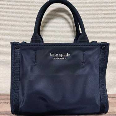 kate spade handbag black nylon shoulder black