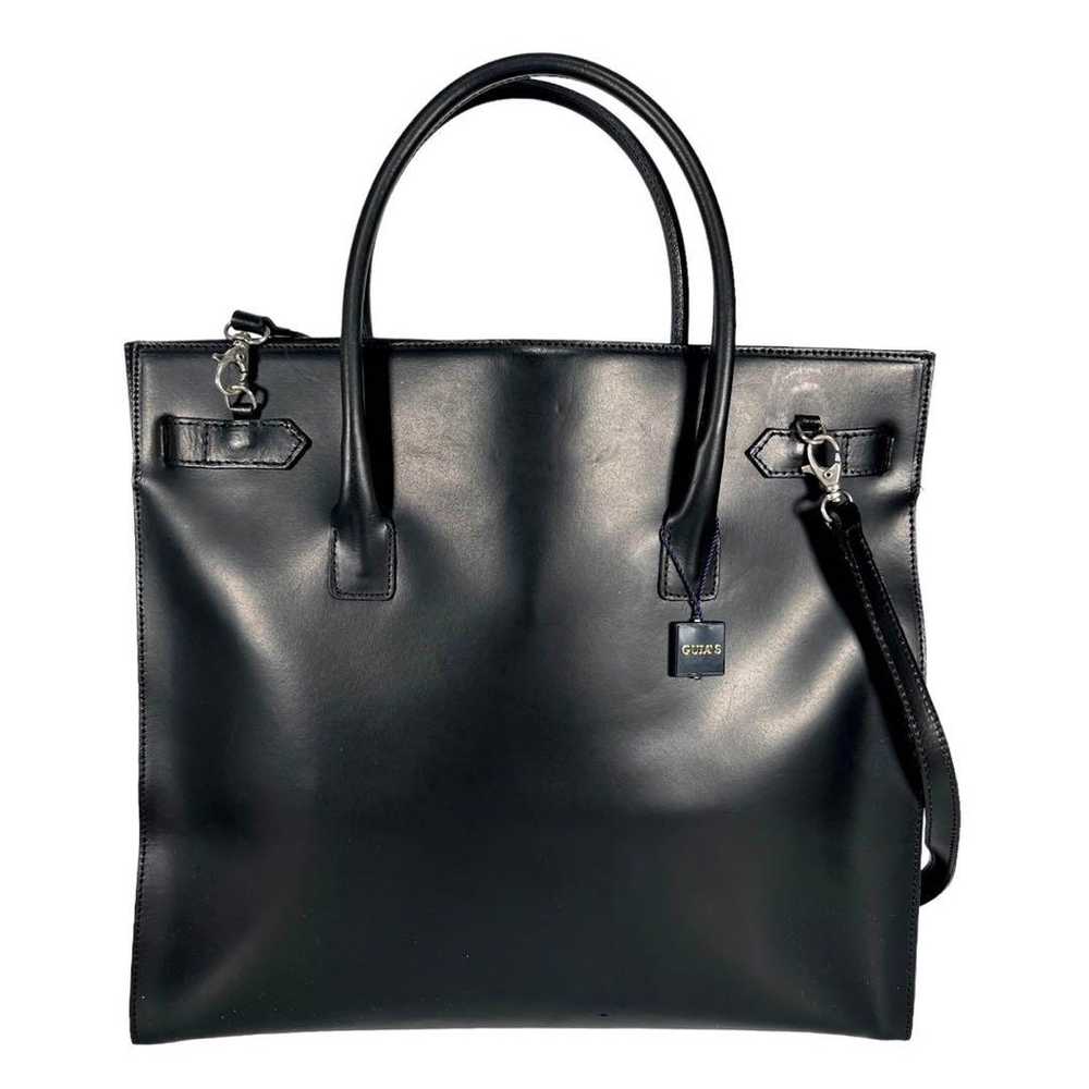 GUIA'S Genuine Leather 2way Tote Bag with Padlock… - image 3