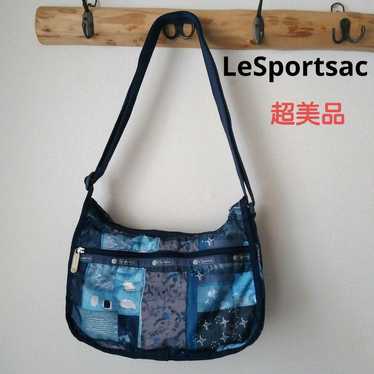 LeSportsac Denim Quilt Shoulder Bag in excellent c