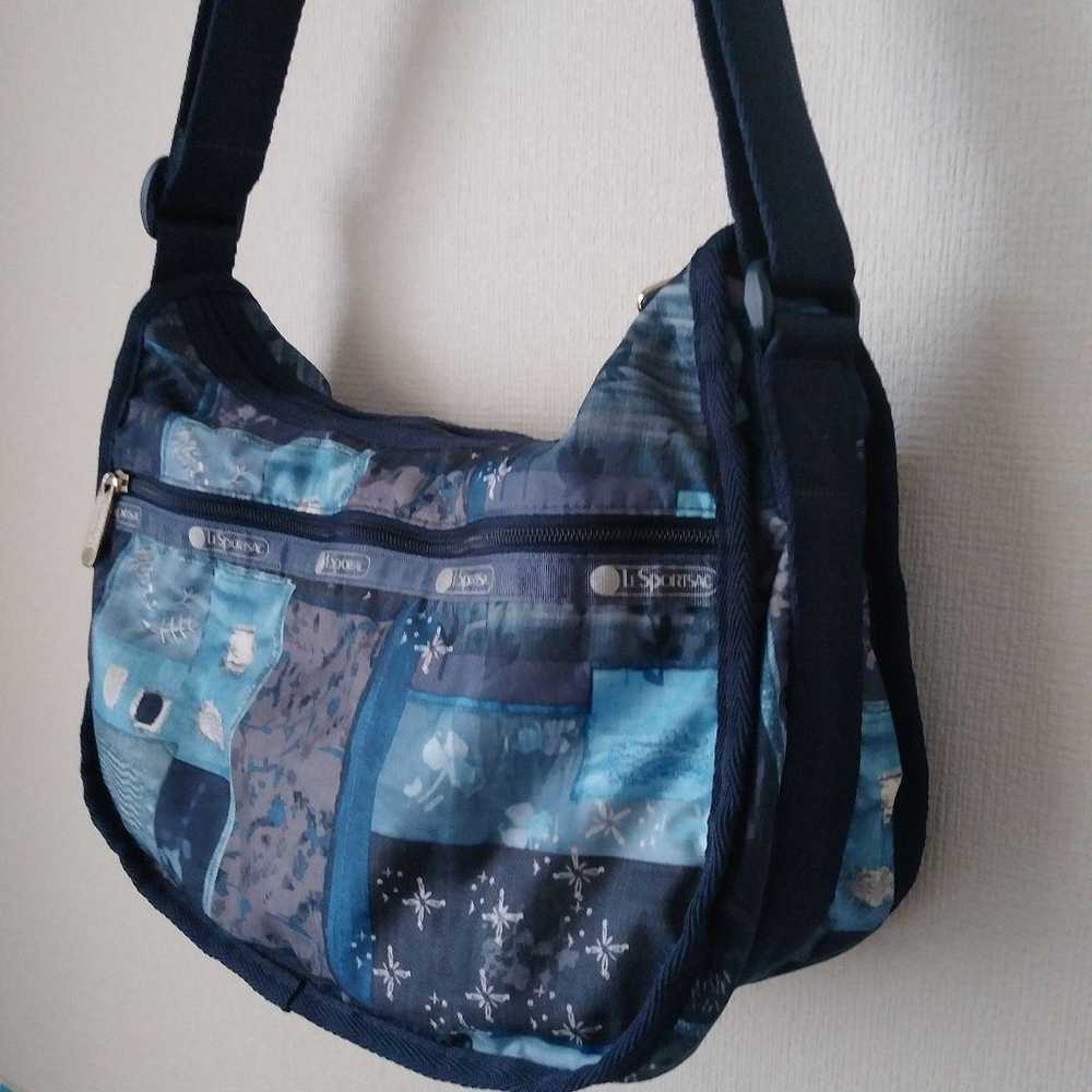 LeSportsac Denim Quilt Shoulder Bag in excellent … - image 2