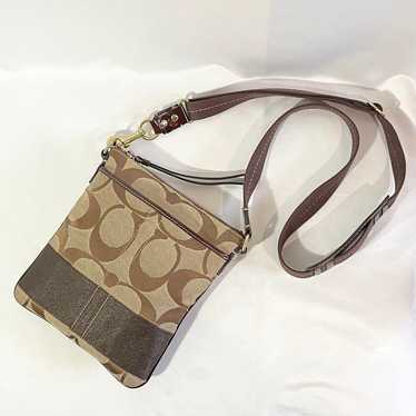 Brand new authentic Coach shoulder bag with signa… - image 1