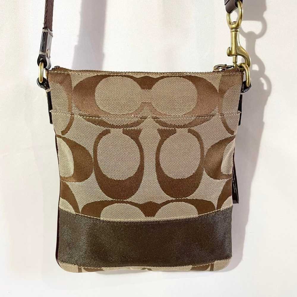 Brand new authentic Coach shoulder bag with signa… - image 3