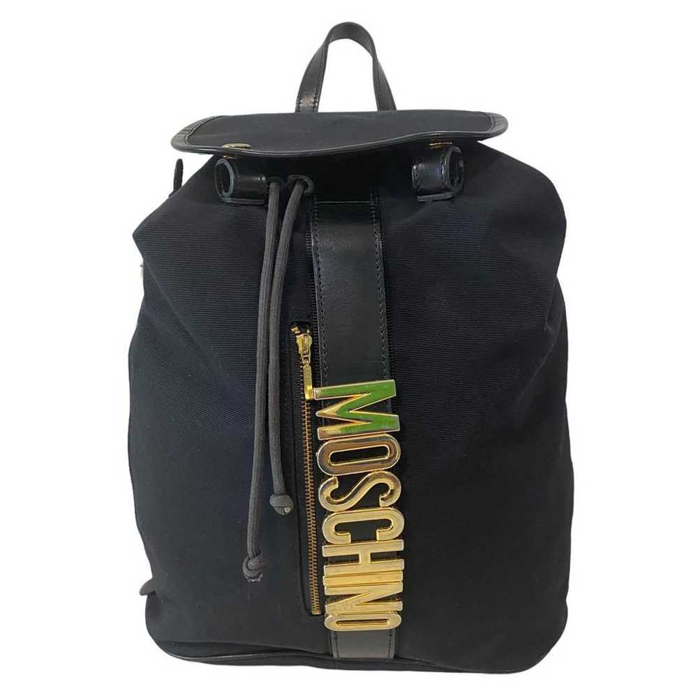 MOSCHINO Moschino Backpack Nylon Drawstring Black… - image 2