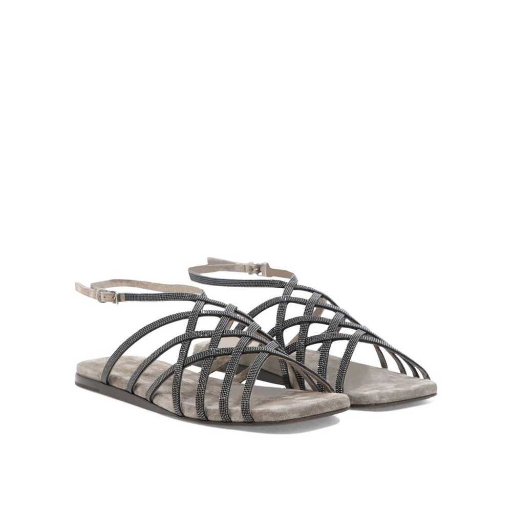 Brunello Cucinelli Leather sandals - image 2