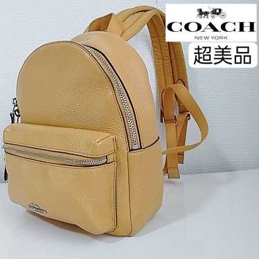 Brand new Coach mini rucksack backpack in yellow … - image 1